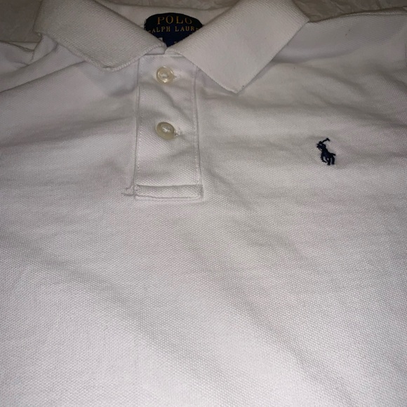 Ralph Lauren classic polo white with short sleeves, size 7 - Picture 3 of 3
